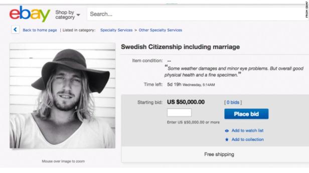 An US-Wähler: Schwede verkauft sich selbst auf Ebay