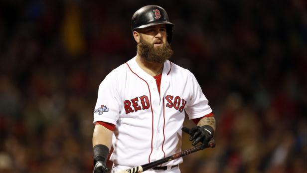 Aberglaube: Seit Beginn der Saison verzichten viele Boston-Spieler wie Mike Napoli auf die Rasur
