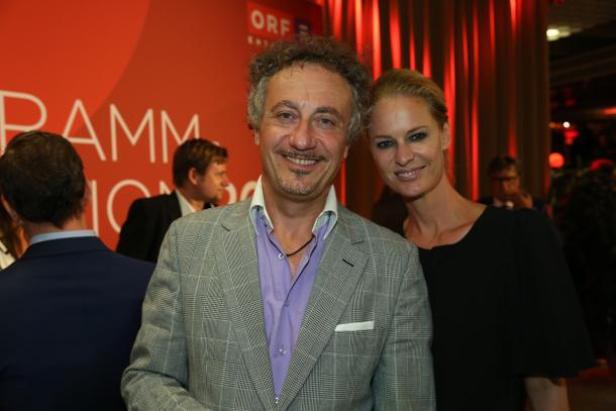 Raffaele Arturo, Werber, und Michaela Heumann, Leiterin Business Development des Kurier Medienhauses, waren Gäste der ORF-Awards-Verleihung und der daran anschließenden ORF-Programmpräsentation. (c: orf - leitner hans)