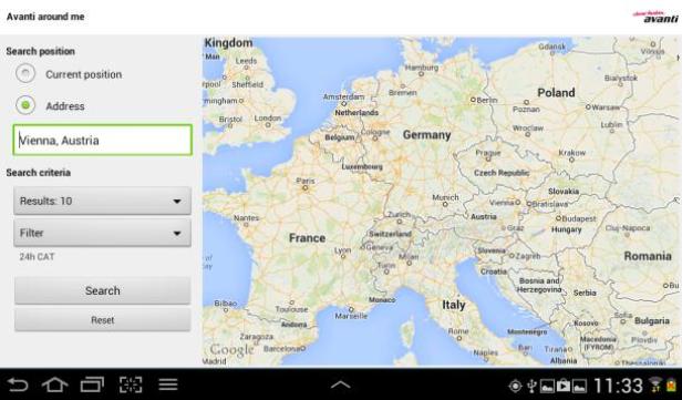 Avanti-App zur Zapfsäule