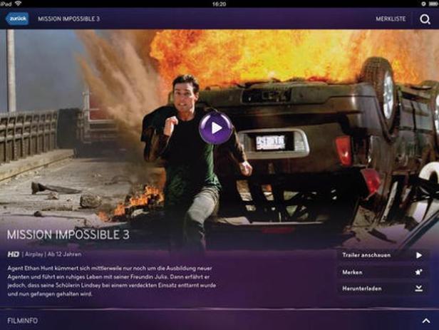 Tom Cruise rennt vor einem explodierenden Auto in „Mission: Impossible III“.