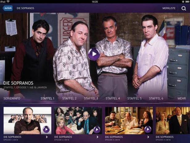 Gruppenbild der Hauptdarsteller aus der Fernsehserie „Die Sopranos“.