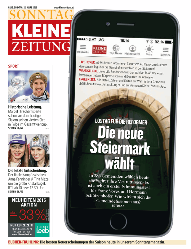 Titelseiten vom 22.03.2015