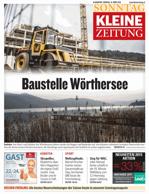 Titelseiten vom 22.03.2015