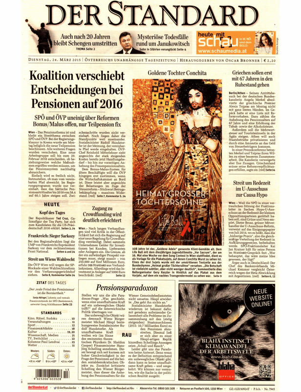 Titelseiten vom 24.03.2015