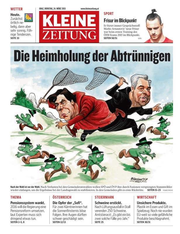 Titelseiten vom 24.03.2015