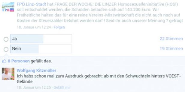 FPÖ-Politiker empört mit „Schwuchteln“- Posting