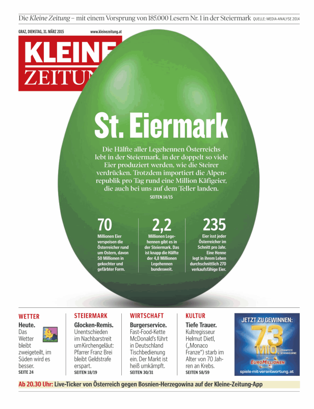 Titelseiten vom 31.03.2015