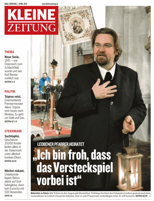 Titelseiten vom 07.04.2015