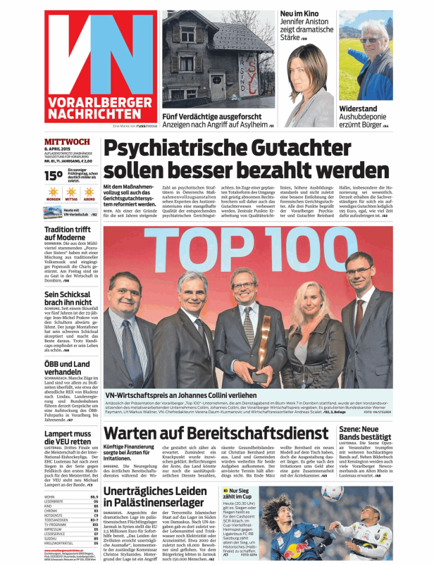 Titelseiten vom 08.04.2015