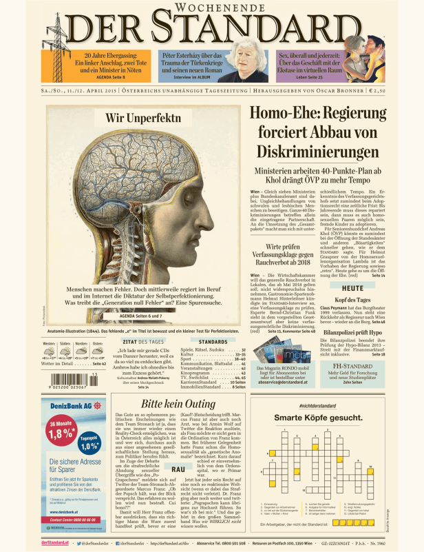Titelseiten vom 11.04.2015