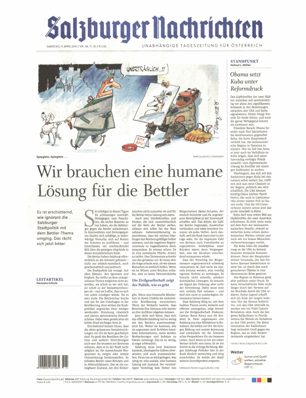 Titelseiten vom 11.04.2015
