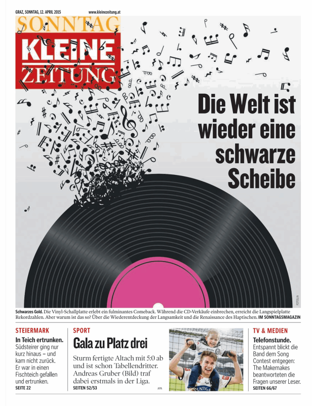 Titelseiten vom 12.04.2015