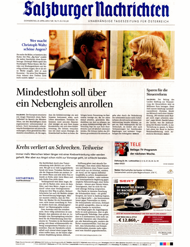 Titelseiten vom 23.04.2015