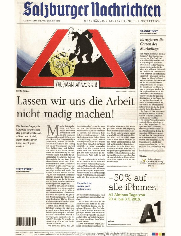 Titelseiten vom 02.05.2015