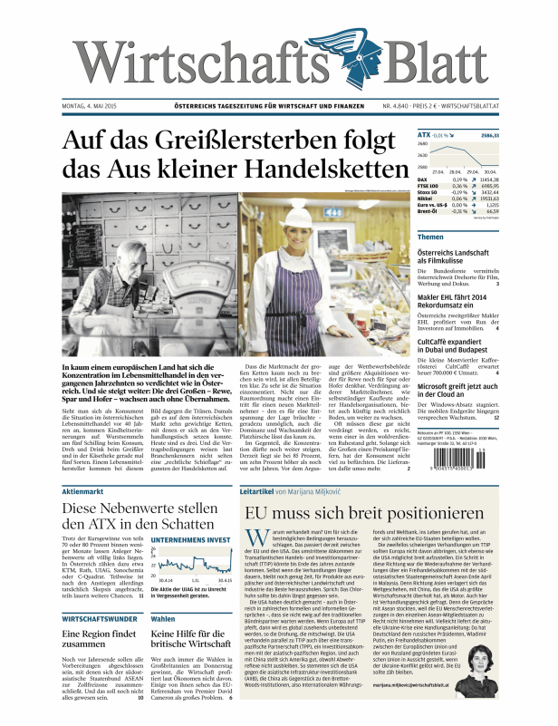 Titelseiten vom 04.05.2015