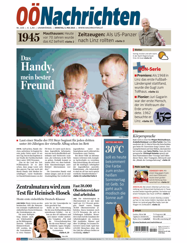 Titelseiten vom 05.05.2015