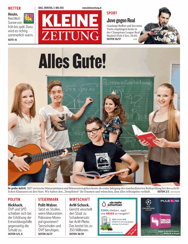 Titelseiten vom 05.05.2015