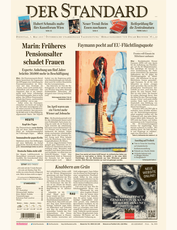 Titelseiten vom 05.05.2015