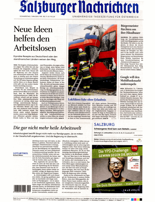 Titelseiten vom 07.05.2015