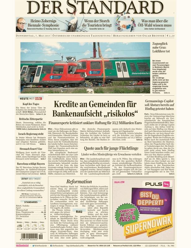 Titelseiten vom 07.05.2015