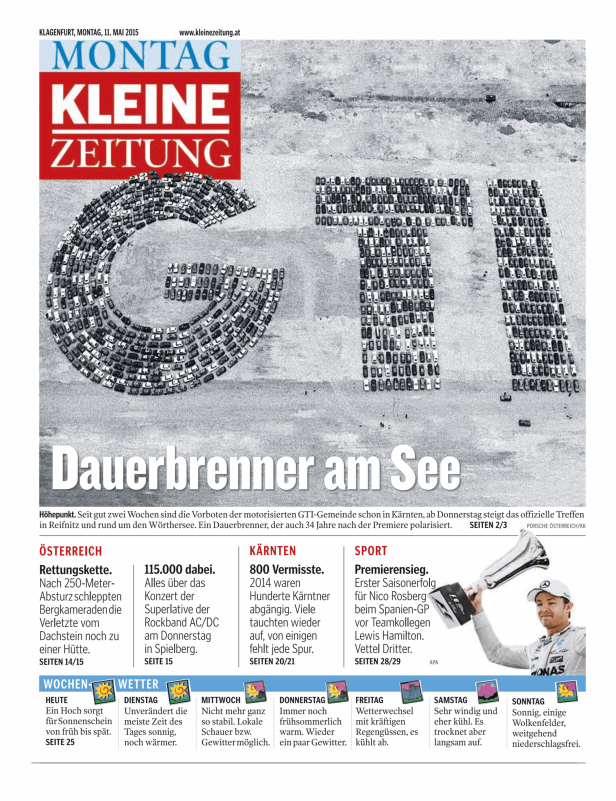 Titelseiten vom 11.05.2015