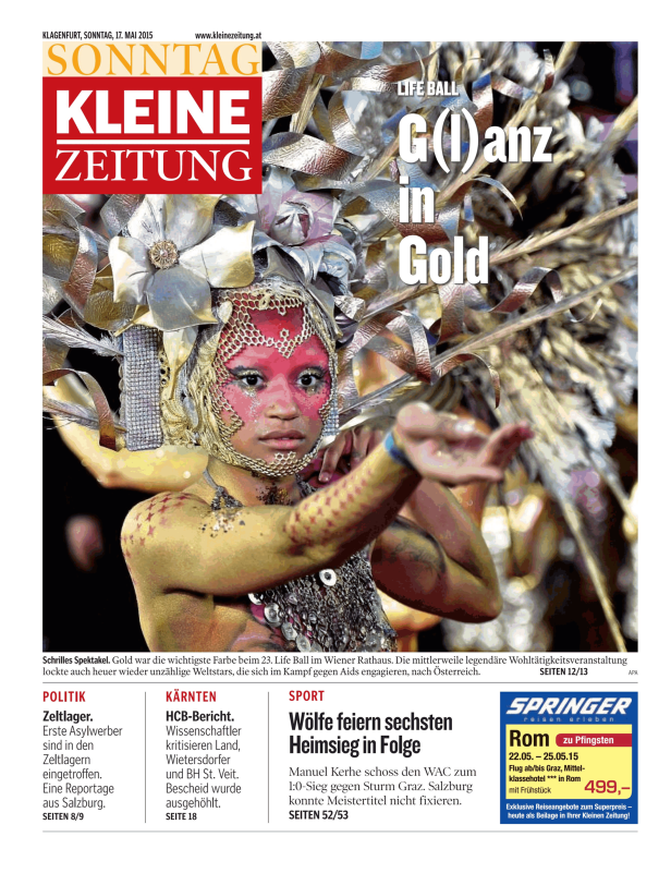 Titelseiten vom 17.05.2015