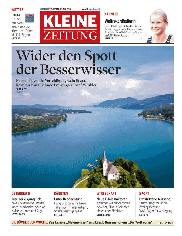 Titelseiten vom 23.05.2015
