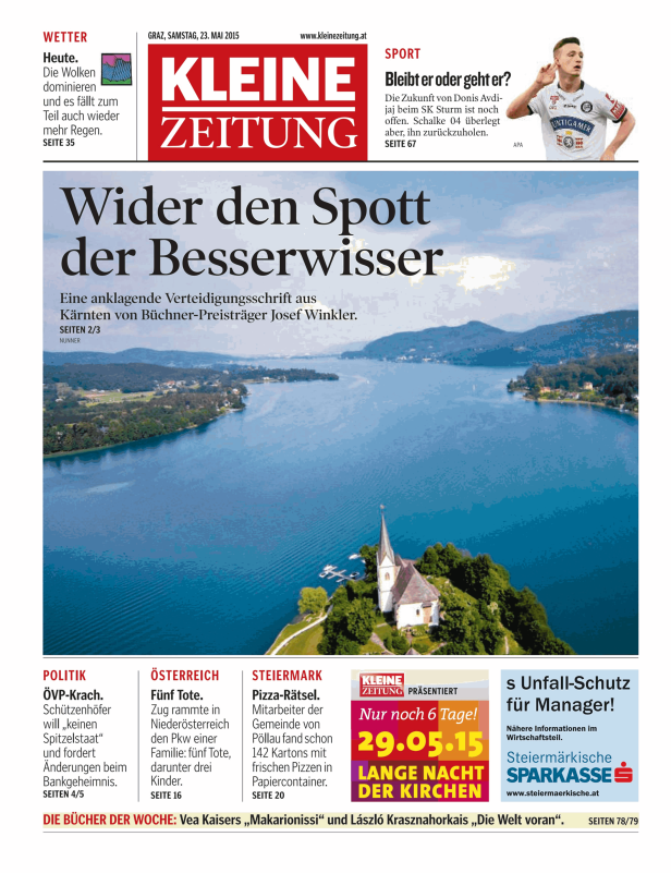 Titelseiten vom 23.05.2015
