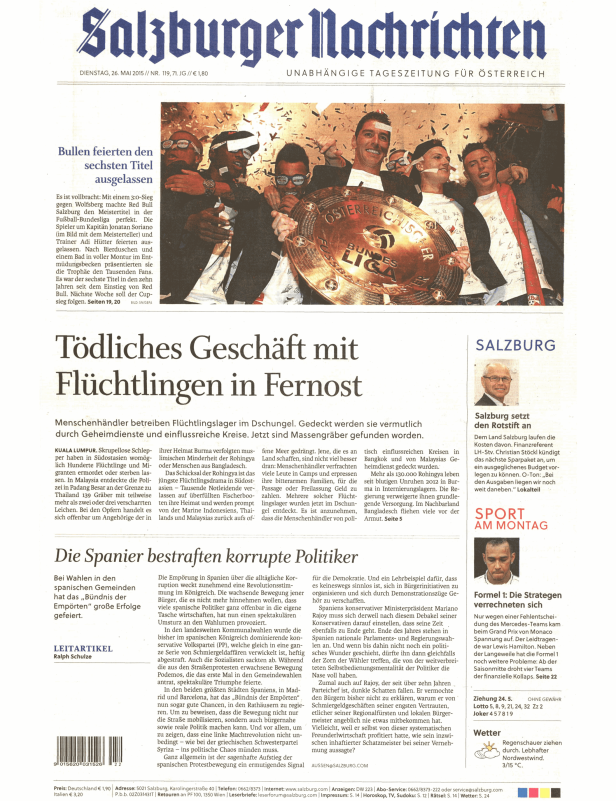 Titelseiten vom 26.05.2015