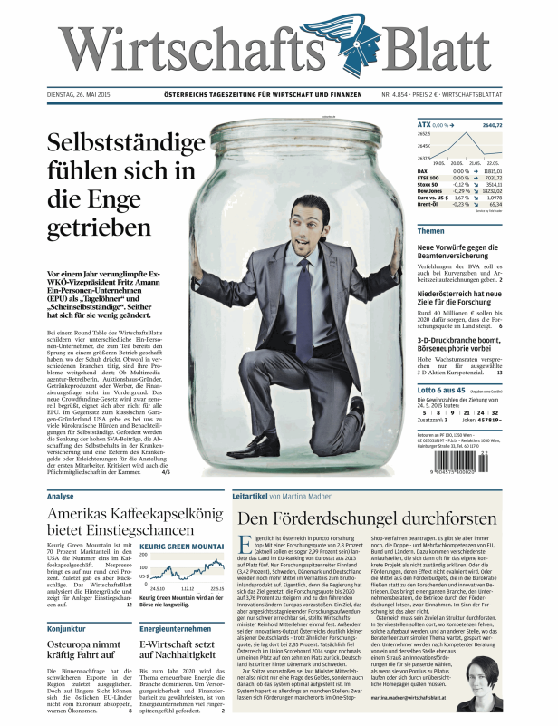 Titelseiten vom 26.05.2015
