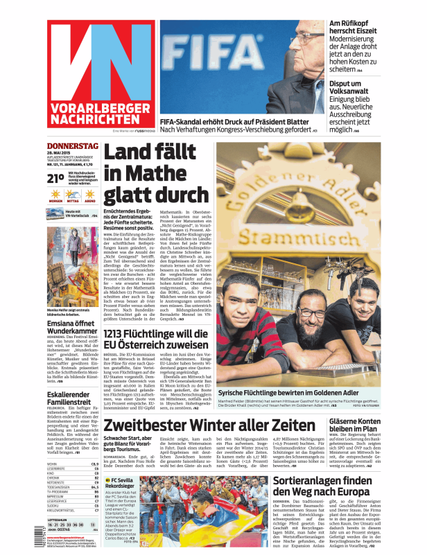 Titelseiten vom 28.05.2015
