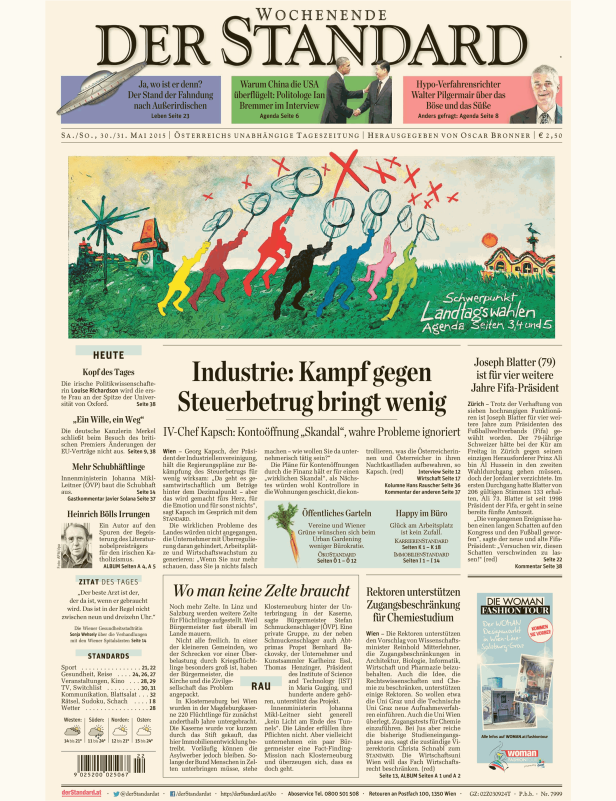 Titelseiten vom 30.05.2015
