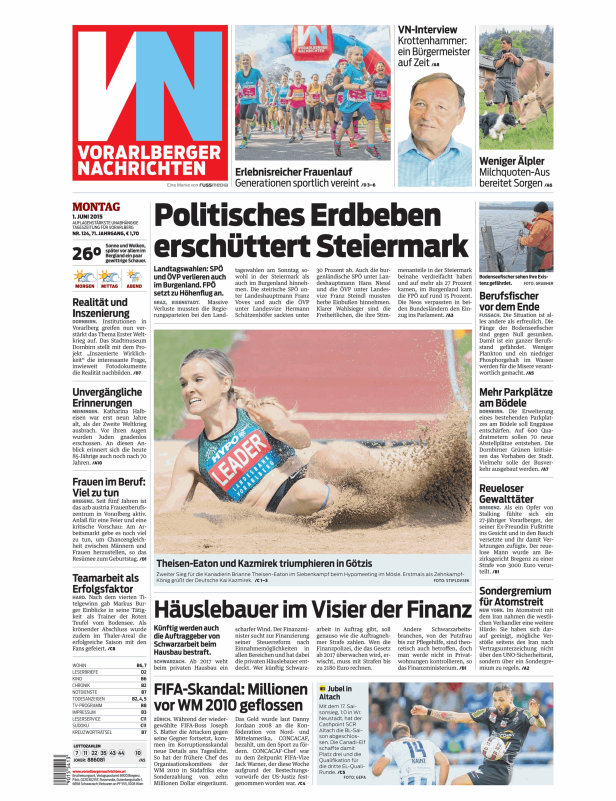 Titelseiten vom 01.06.2015
