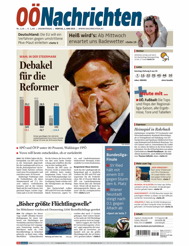 Titelseiten vom 01.06.2015