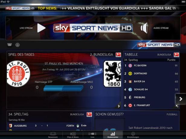 Sky Sport News HD Apple App