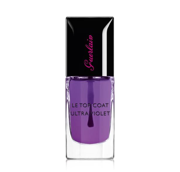 Ein Fläschchen „Le Top Coat Ultra Violet“ Nagellack von Guerlain.