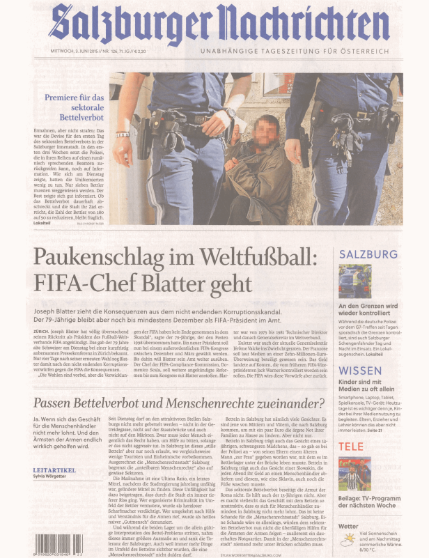 Titelseiten vom 03.06.2015