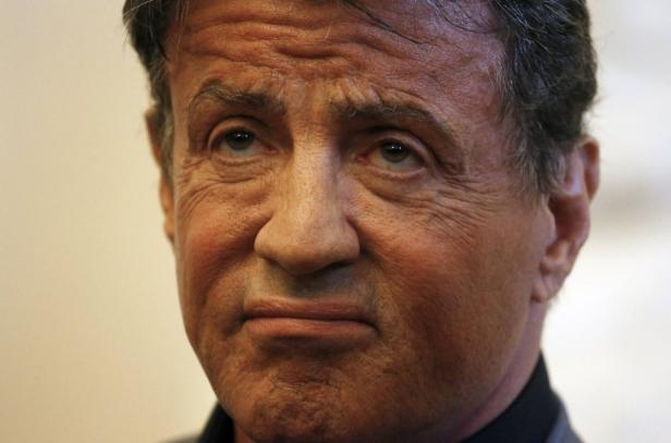 Nahaufnahme von Sylvester Stallone.
