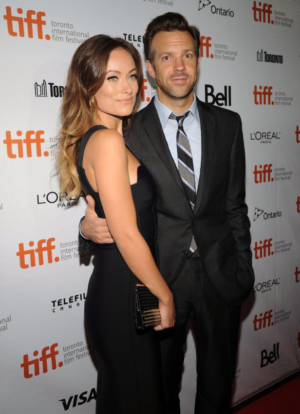 Olivia Wilde und Jason Sudeikis posieren auf dem Toronto International Film Festival.