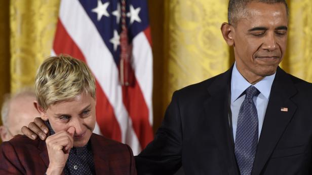 Obama ehrte Promis: Bittere Tränen bei Ellen