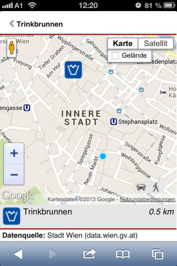 Vienna Online weist mit Vienna Finder Stadtwege