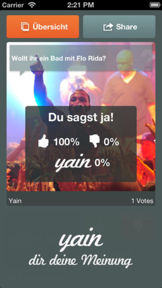 Yain reist mit der Zielgruppe