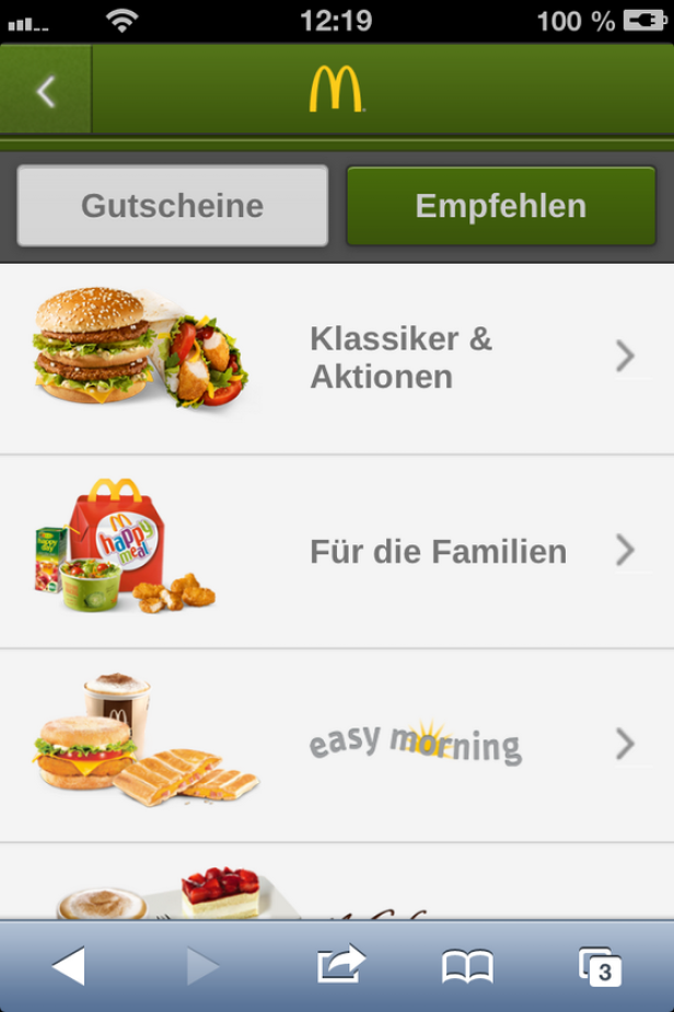 Lucy Marx verteilt mobile McDonald's-Gutscheine