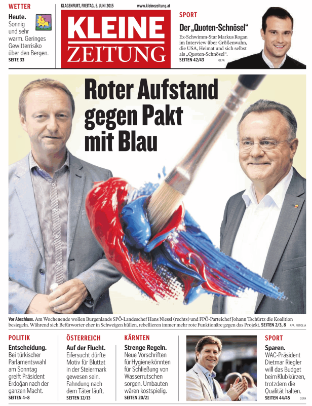 Titelseiten vom 05.06.2015