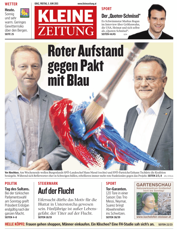 Titelseiten vom 05.06.2015