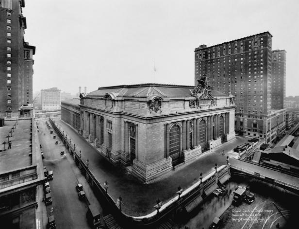 Eine historische Aufnahme des Grand Central Depots an der Vanderbilt Avenue und 42nd Street.