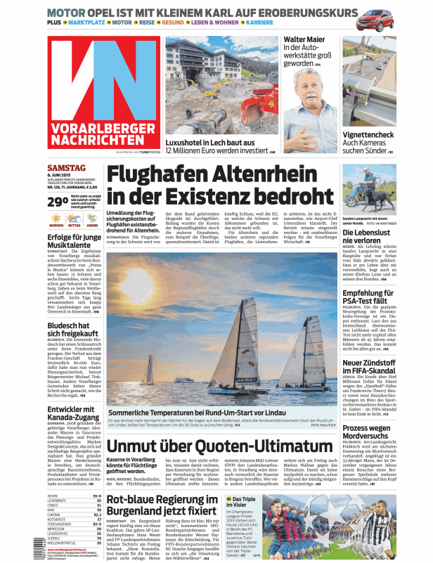 Titelseiten vom 06.06.2015