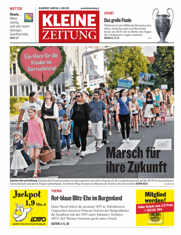 Titelseiten vom 06.06.2015