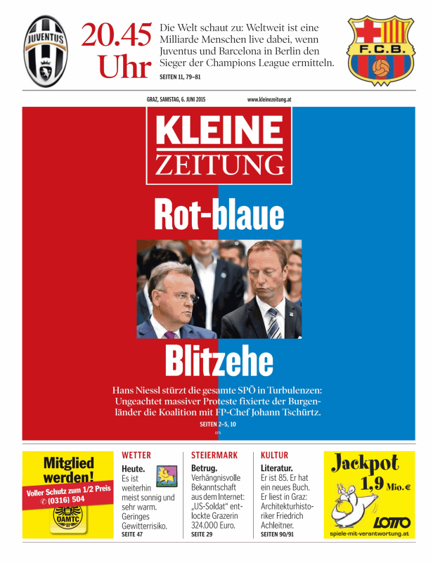 Titelseiten vom 06.06.2015